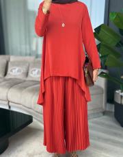 etek pantolon takım turuncu