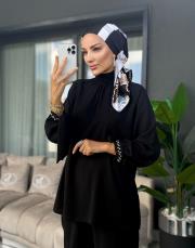 kolu taşlı şık takım siyah 2