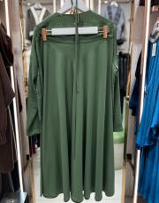 taşlı etek takım yeşil 3