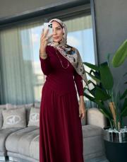 sand etek takım bordo 3