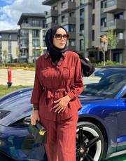 taş çizgili gömlek takım bordo