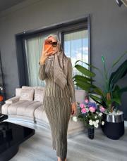 simli etek takım yeşil 3