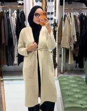 kalın angora hırka bej 2