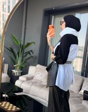 gömlek boğazlı swet siyah 2