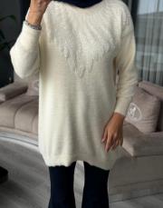 omzu boncuk kazak ekru 3