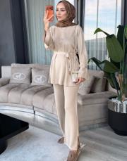 simli kazak takım bej 2