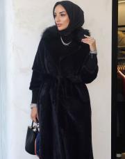 alpaka uzun kürk marşetli siyah 2