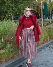 kareli etek renkli 3