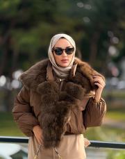 kolu bölümlü şişme mont kahve 2