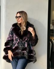 desenli kürk detay panço siyah 2