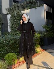 şardonlu derili kap siyah 3