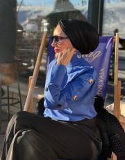 kol düğme detay gömlek mavi 2