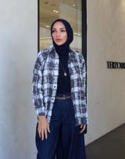 taşlı oduncu gömlek siyah gri 2