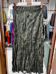 kırışık etek yeşil