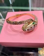 yılan başı saat gold pembe