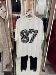 dantel tişort siyah beyaz