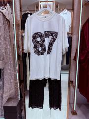 dantel tişort siyah beyaz 4