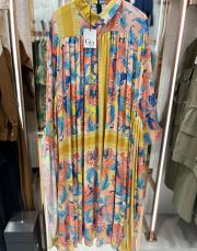 belden bağlamalı kanatlı elbise renkli 2