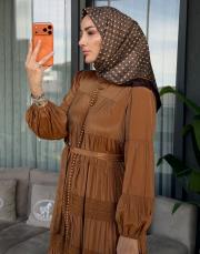 britli elbise kahve 3