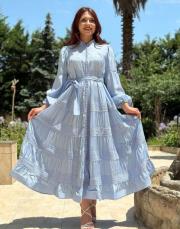 britli elbise bebe mavi