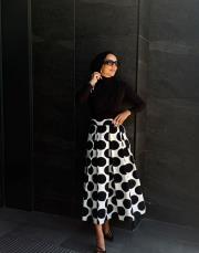 benekli etek siyah beyaz 2