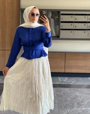 belden dolamalı gömlek saks