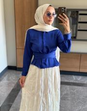 belden dolamalı gömlek saks 2