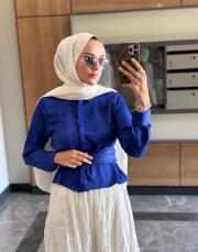 belden dolamalı gömlek saks 3