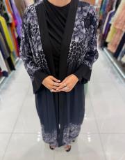 şifon pareo siyah gri 3