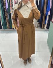 gömlek elbise kahve 3