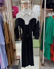 gömlek elbise siyah beyaz